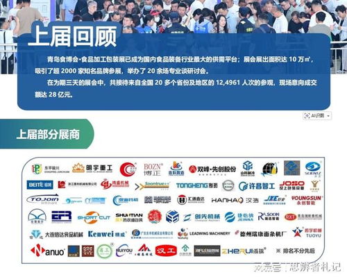 2026中國青島食品機(jī)械展 食品加工與包裝機(jī)械盛會(huì)，賦能產(chǎn)業(yè)智能化升級(jí)